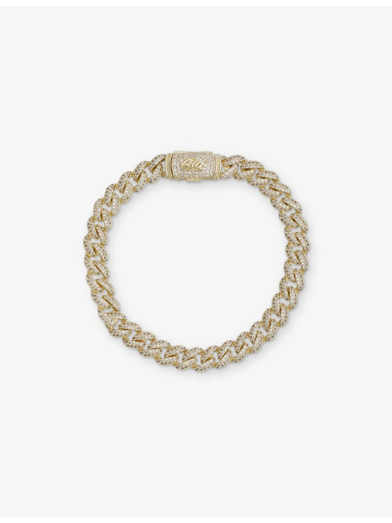 18ct gold plated Cuban bracelet 85mm - British product