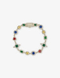 Gemstone Gold-Plated Chain Bracelet