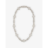 selfridges Ball Clover Mariner Diamond Rhodium-Plated 10mm Chain Necklace- Buy online at McGrocer