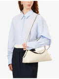 Totême T-Lock logo leather shoulder bag, imported from the UK