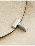Totême T-Lock logo leather shoulder bag, imported from the UK