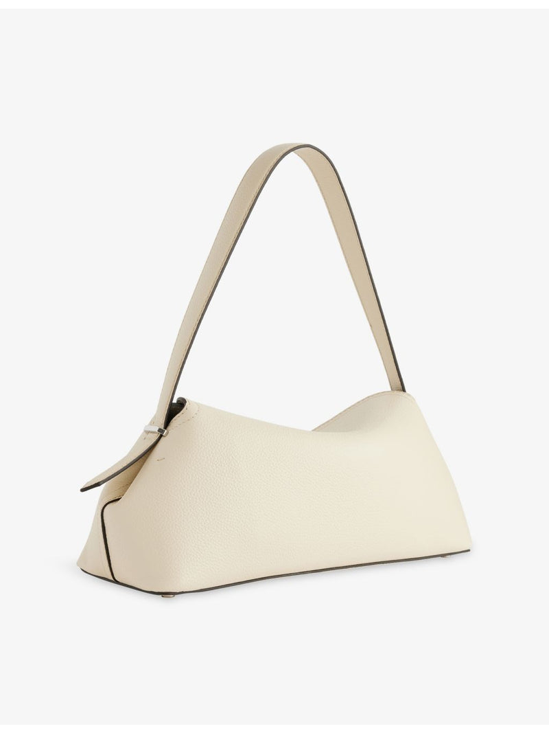 Totême T-Lock logo leather shoulder bag, imported from the UK