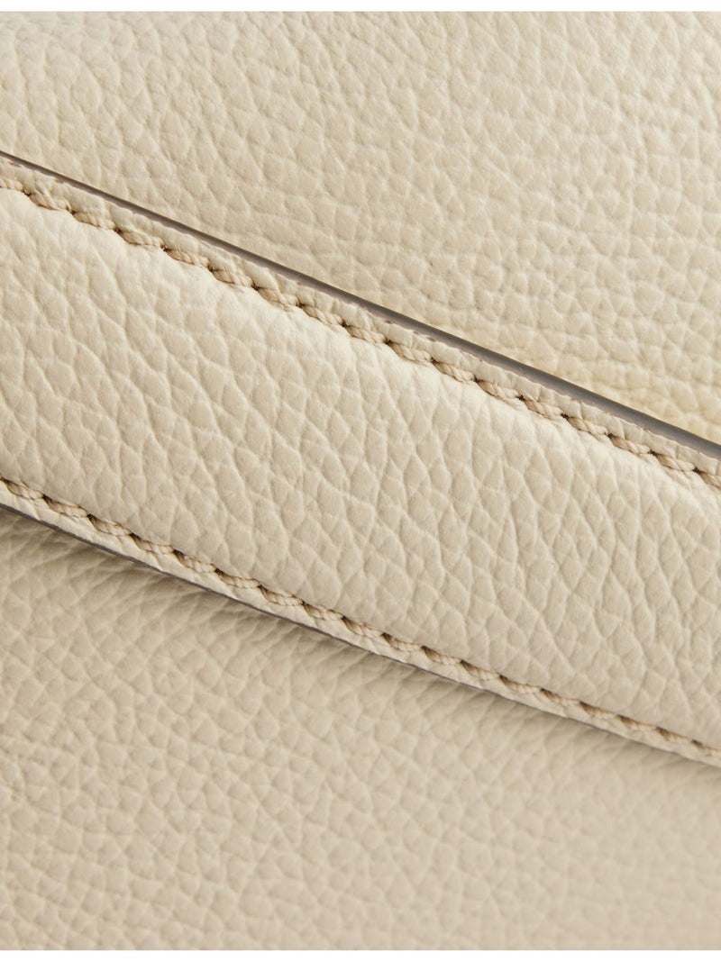 Totême T-Lock logo leather shoulder bag, imported from the UK