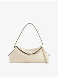 Totême T-Lock logo leather shoulder bag, imported from the UK