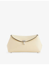 selfridges Totême Mini T-Lock Leather Clutch Bag- Buy online at McGrocer