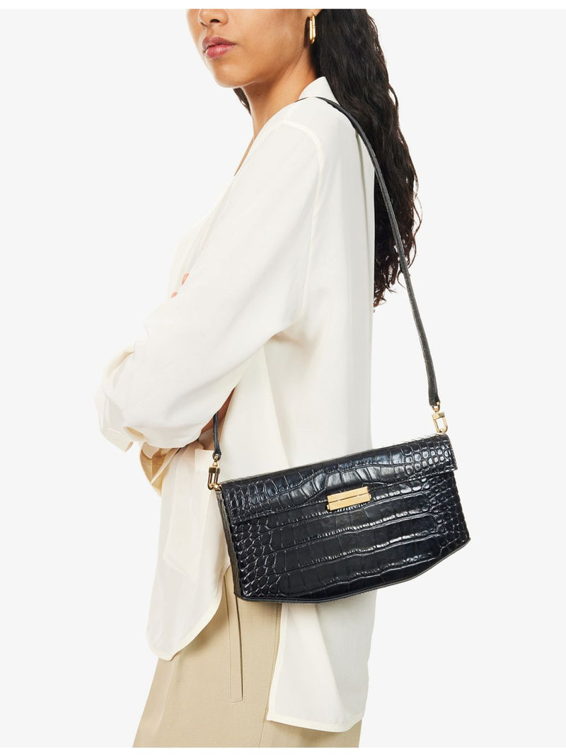 TOTEME mini lizard-effect leather cross-body bag - British product