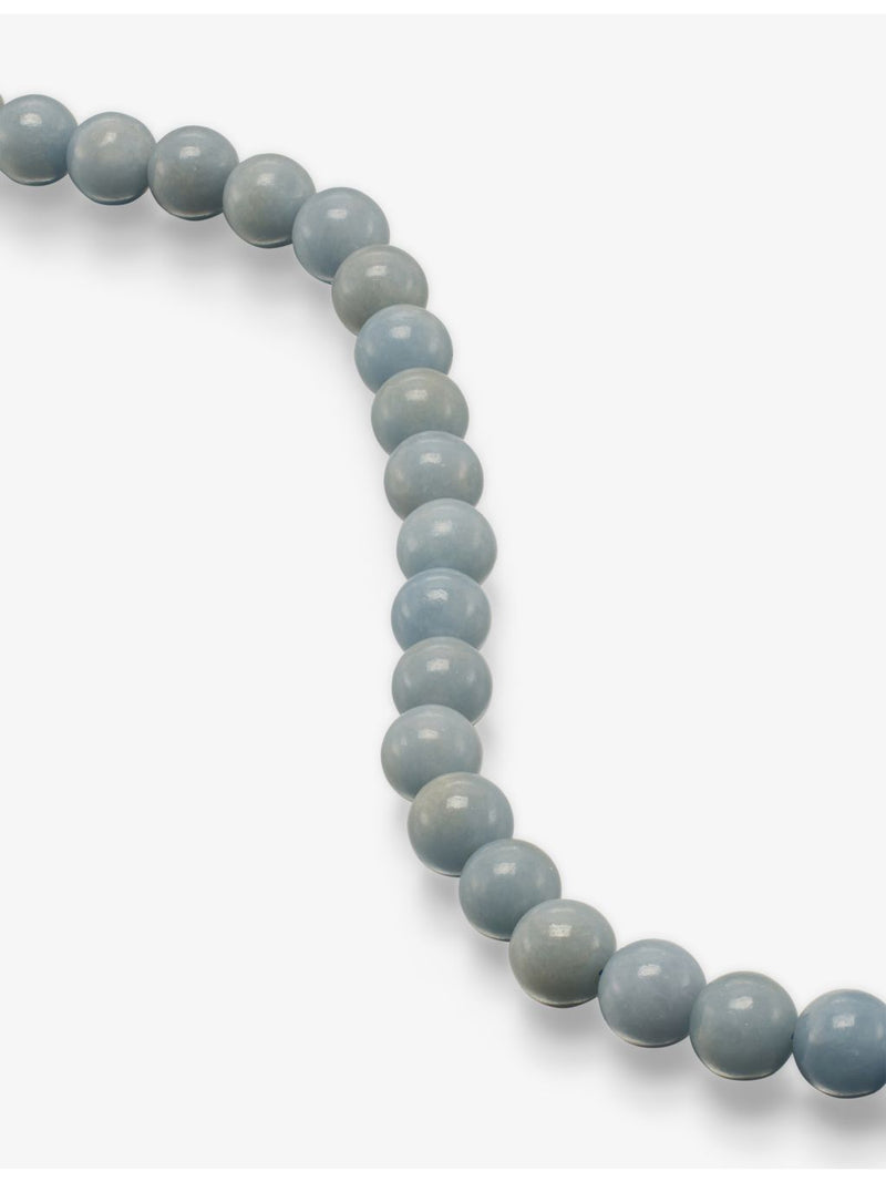Annika Inez classic sphere bead angelite necklace 41cm, UK version
