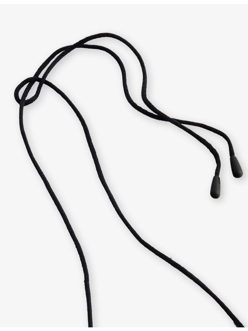 Annika Inez small ellipse cotton and sterling-silver necklace (British brand)