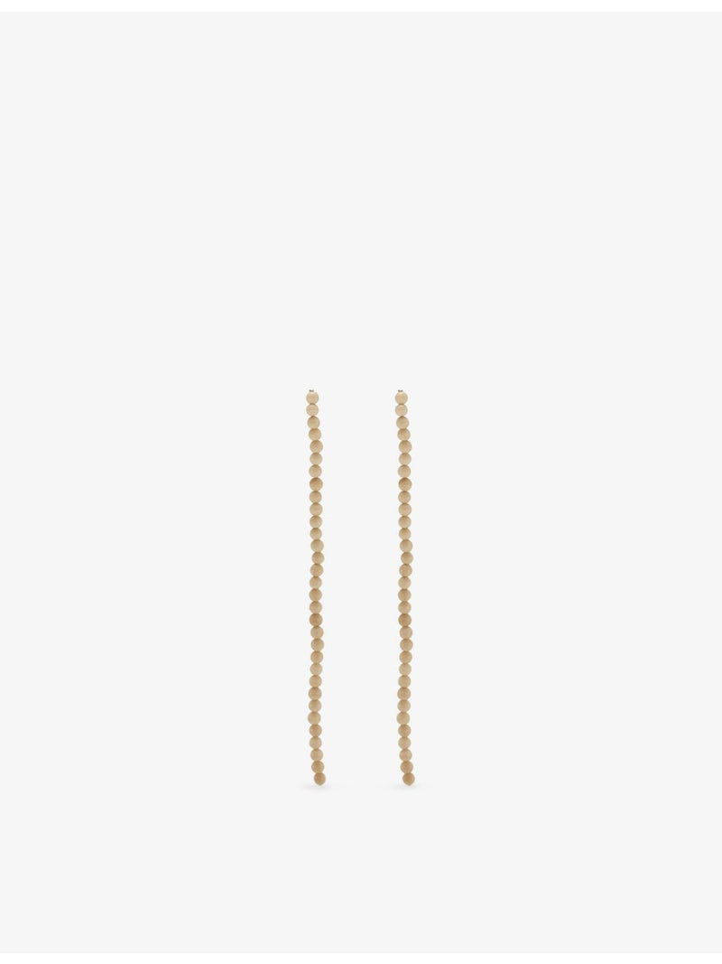 Anni Kainez beaded sterling silver drop earrings, imported from the UK