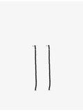 Annika Inez sterling silver riverstone drop earrings 14cm, UK version