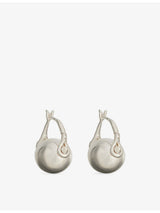 selfridges Annika Inez Ellipse Sterling Silver Earrings, 2cm Drop- Buy online at McGrocer
