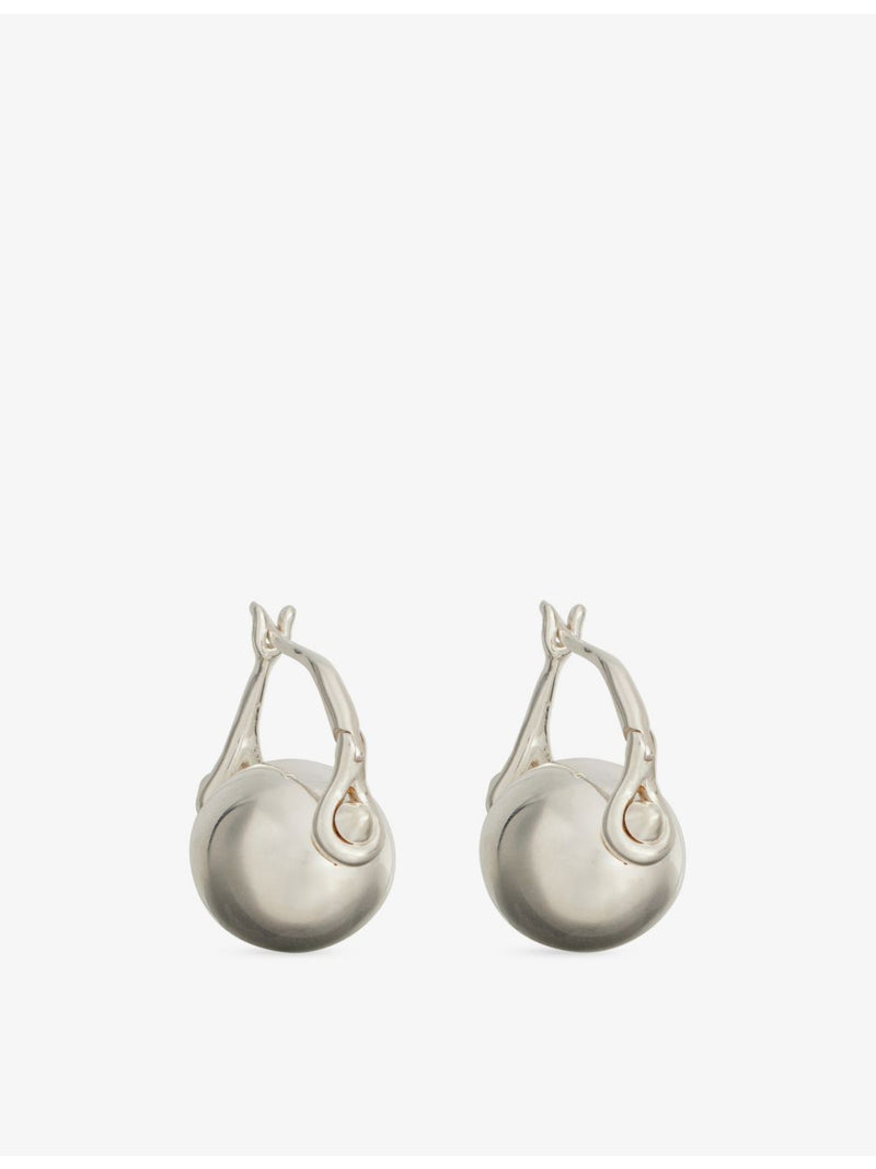 Annika Inez sterling silver ellipse earrings 2cm drop, UK version