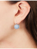 Annika Inez angelite drop earrings in 925 sterling silver, UK version