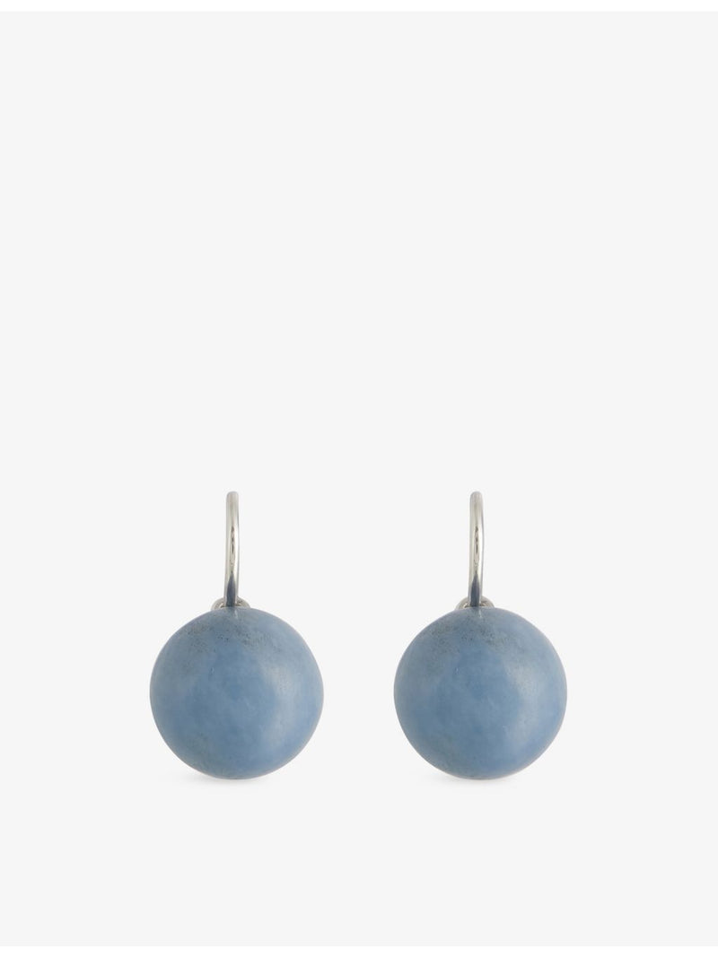 Annika Inez angelite drop earrings in 925 sterling silver, UK version