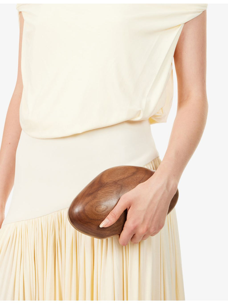 AMANU Tokai wood clutch bag 23cm, imported from the UK