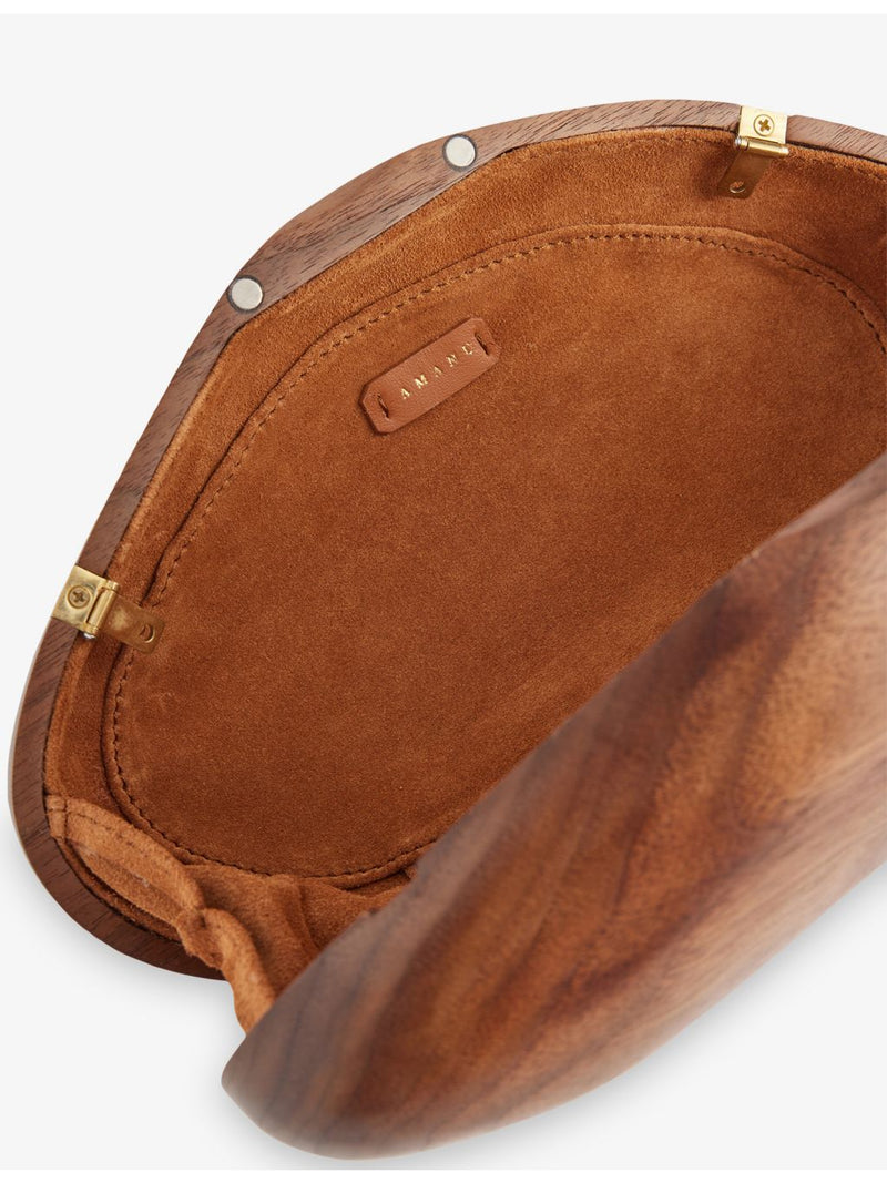 AMANU Tokai wood clutch bag 23cm, imported from the UK