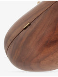 AMANU Tokai wood clutch bag 23cm, imported from the UK