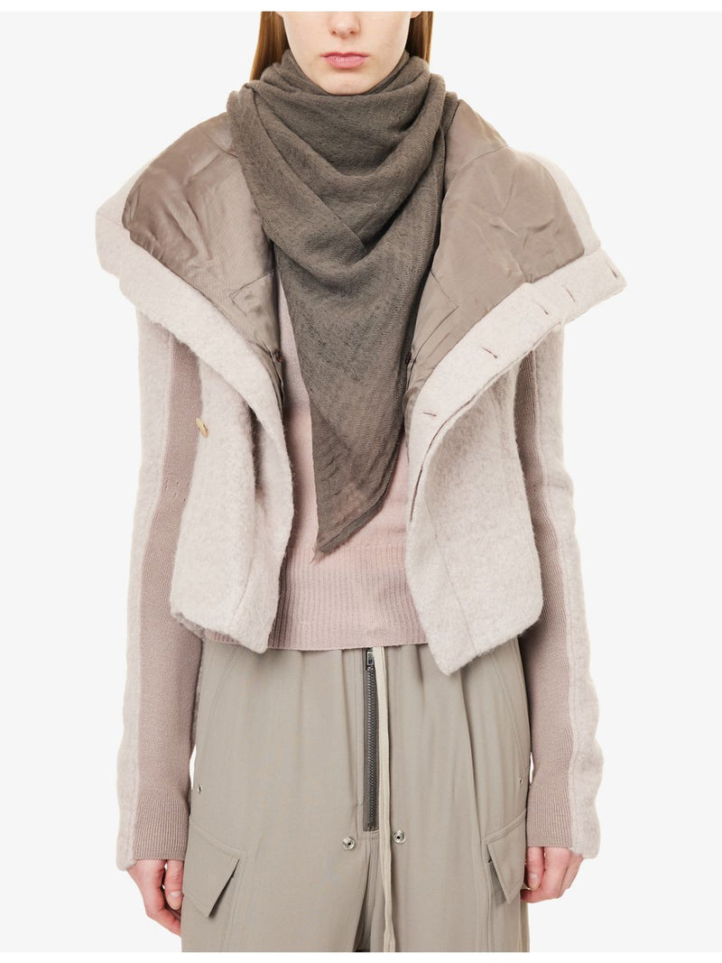Rick Owens Giglio wool and cashmere scarf, imported from the UK