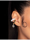 PHORIA pear drop ear cuff 18ct gold vermeil sterling silver, imported from the UK
