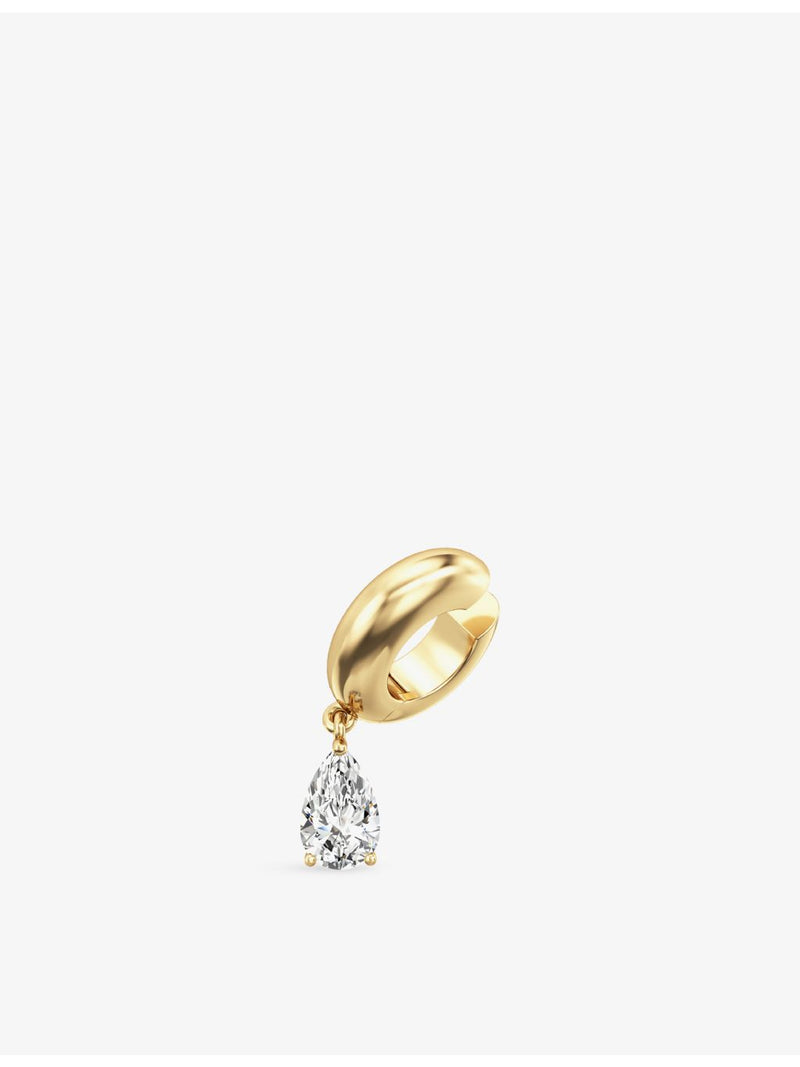 PHORIA pear drop ear cuff 18ct gold vermeil sterling silver, imported from the UK