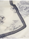 Moncler silk scarf graphic print, imported from the UK