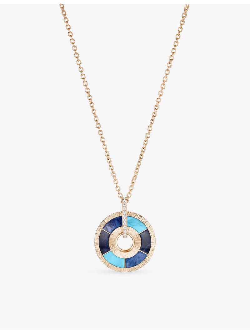 Piaget Possession turquoise and diamond pendant in 18ct rose gold - British product