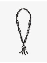 selfridges Mosquito Farol Beaded Onyx Necklace- Buy online at McGrocer