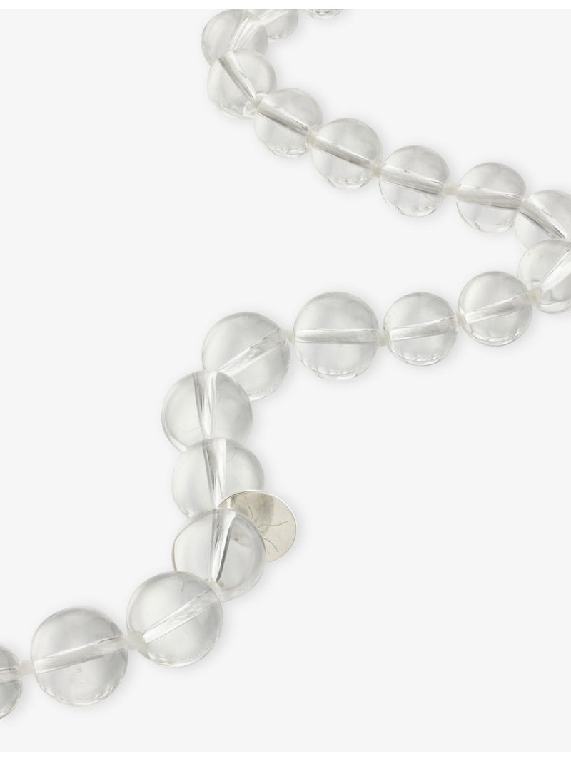 MOSQUITO rock-crystal beaded necklace 87cm drop (British brand)