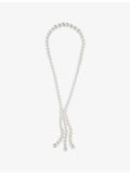 MOSQUITO rock-crystal beaded necklace 87cm drop (British brand)