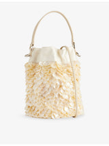 selfridges Staud Lila Mini Pearl Oyster Shell Bucket Bag- Buy online at McGrocer