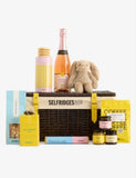 Selfridges new baby hamper with 8 items in wicker basket (British brand)