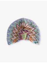 selfridges Missoni Chevron Metallic-Knit Turban- Buy online at McGrocer