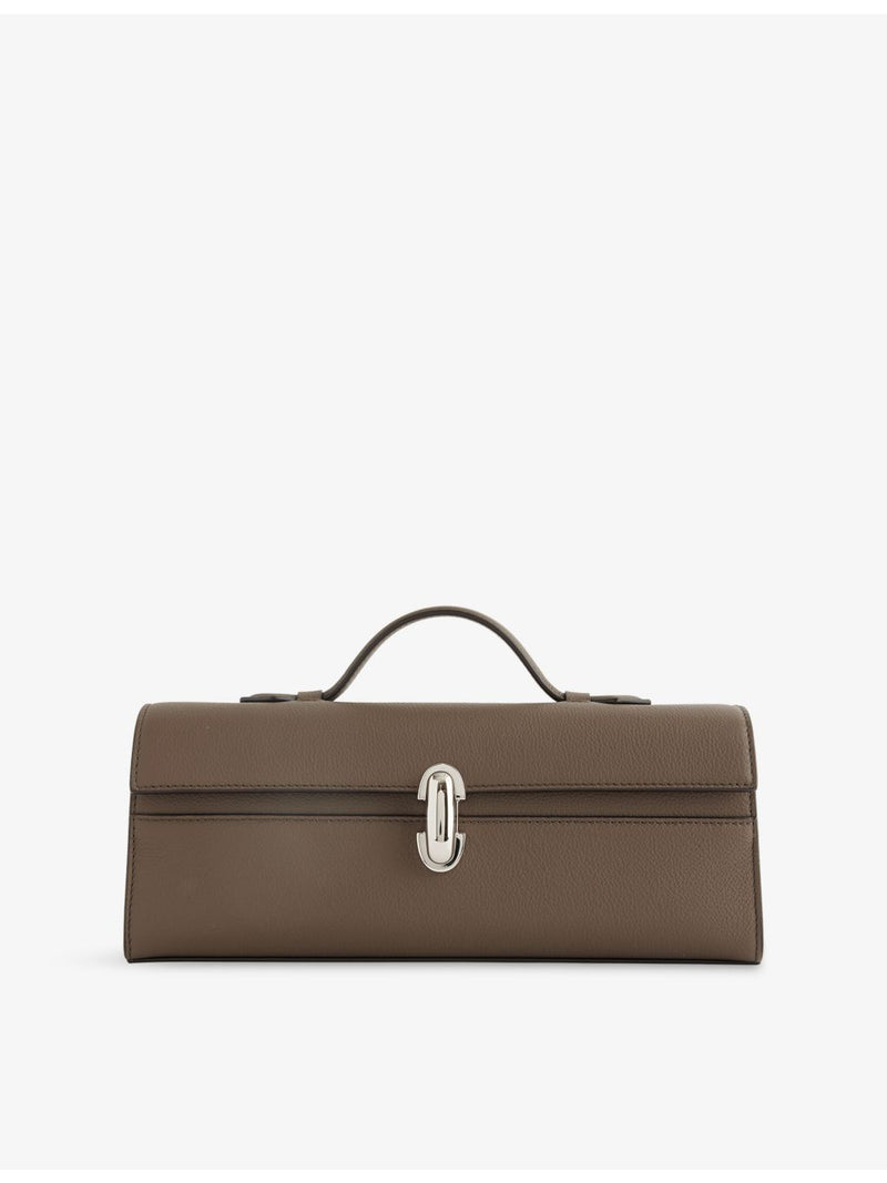 Savette Symmetry slim leather top-handle bag, UK version