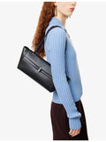 Savette Trapeze structured leather shoulder bag (British brand)