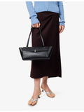 Savette Trapeze structured leather shoulder bag (British brand)