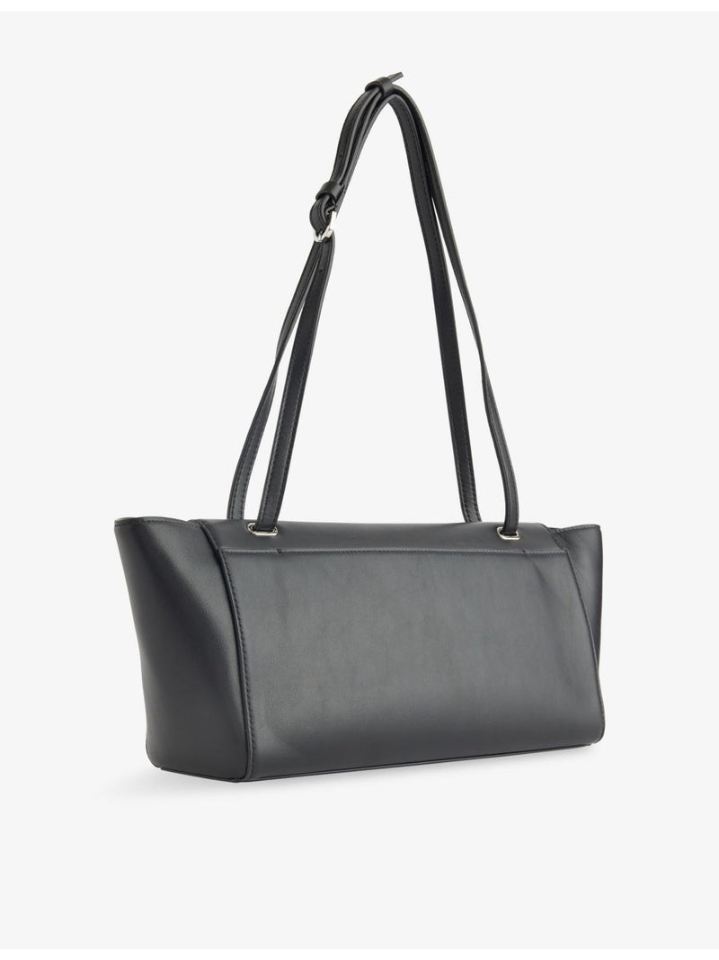 Savette Trapeze structured leather shoulder bag (British brand)
