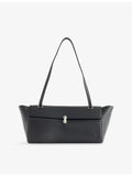 Savette Trapeze structured leather shoulder bag (British brand)