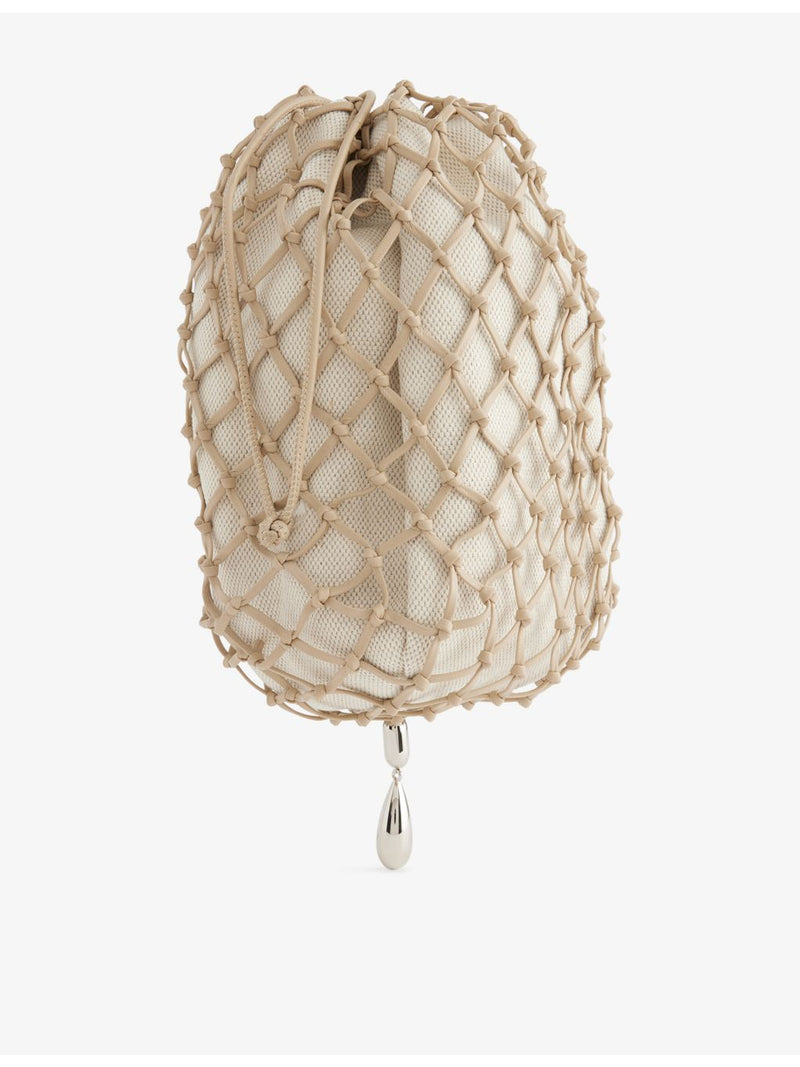 Savette macrame leather pouch 22cm imported from the UK