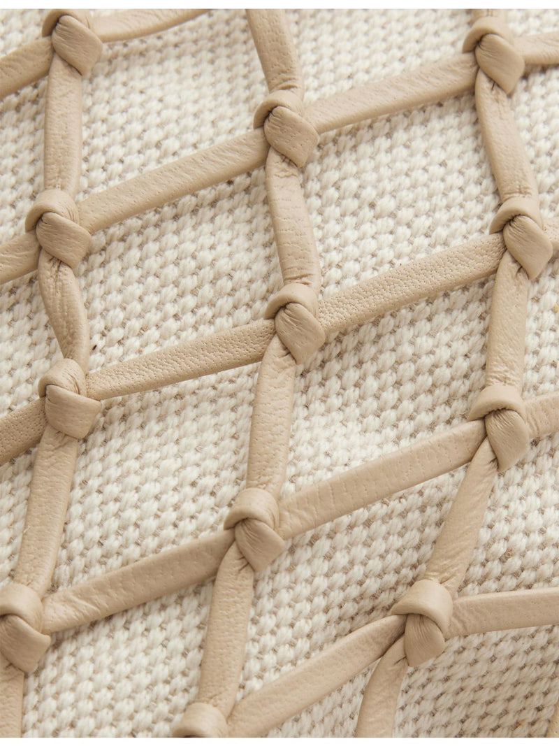Savette macrame leather pouch 22cm imported from the UK