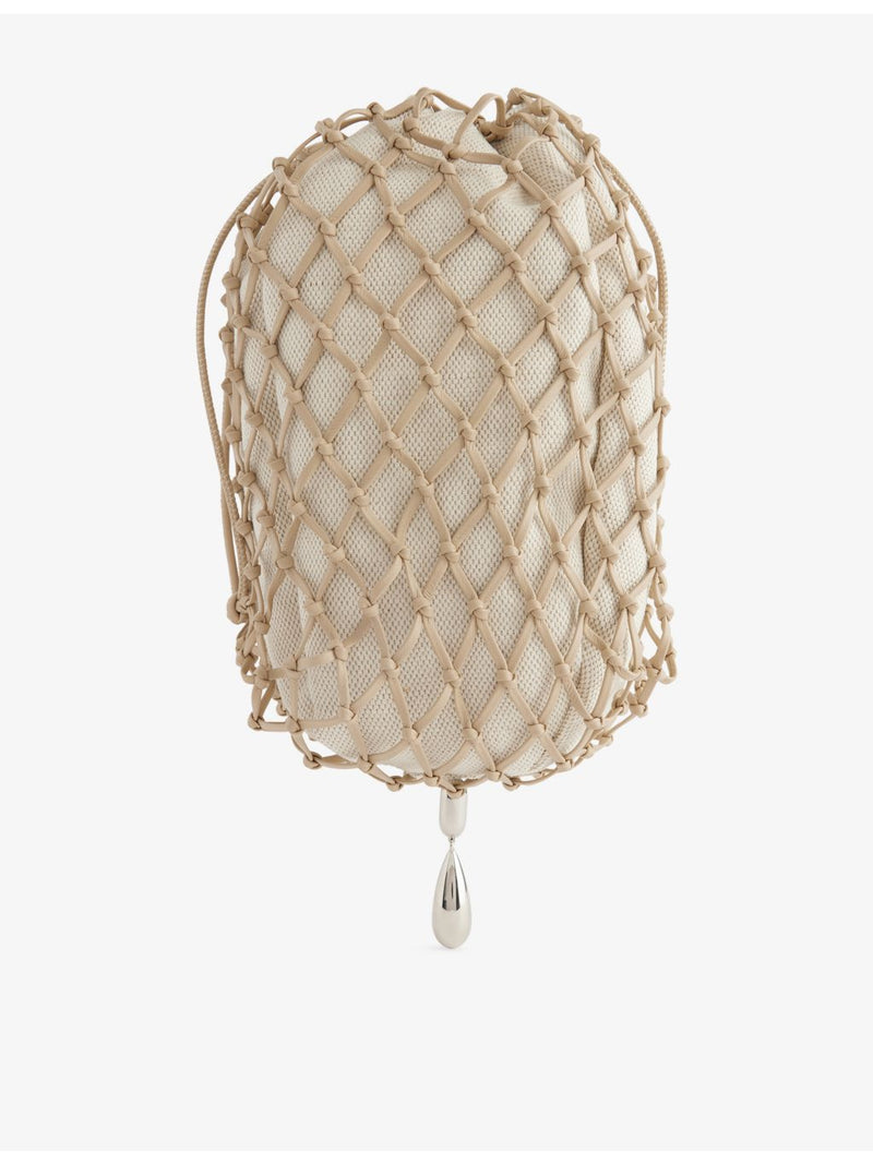 Savette macrame leather pouch 22cm imported from the UK