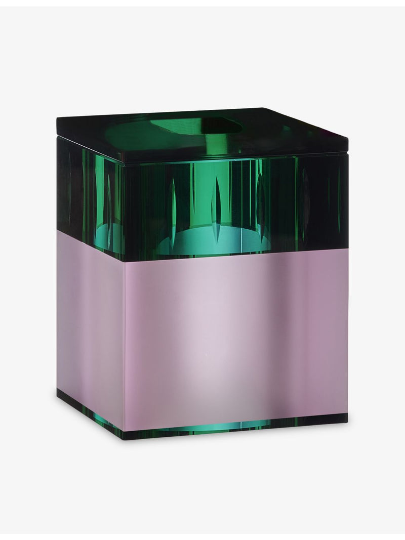 Reflections Copenhagen glossy crystal tissue box 12cm (British brand)