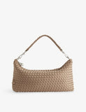 NAGHEDI woven shoulder bag Porto Halfmoon, imported from the UK