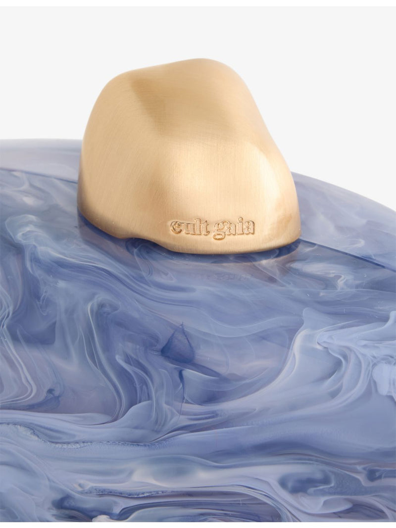 Cult Gaia Eviana acrylic clutch with marbled effect, UK version