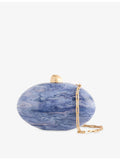 Cult Gaia Eviana acrylic clutch with marbled effect, UK version