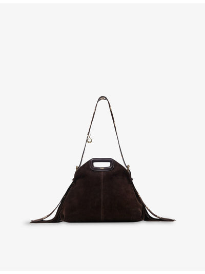 selfridges Maje Miss M Suede Shoulder Bag- Buy online at McGrocer