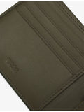 BOSS logo-plaque leather wallet with card slots and coin compartment (British brand)