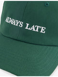 UNTIL FURTHER NOTICE slogan-embroidered cotton cap, imported from the UK
