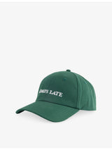 selfridges UNTIL FURTHER NOTICE Slogan-Embroidered Cotton Cap- Buy online at McGrocer