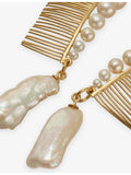Beatriz Palacios gold-plated freshwater pearl hair combs, imported from the UK