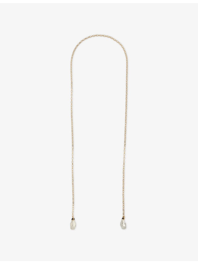 Beatriz Palacios gold and silver-plated brass eyewear chain 81cm (British brand)
